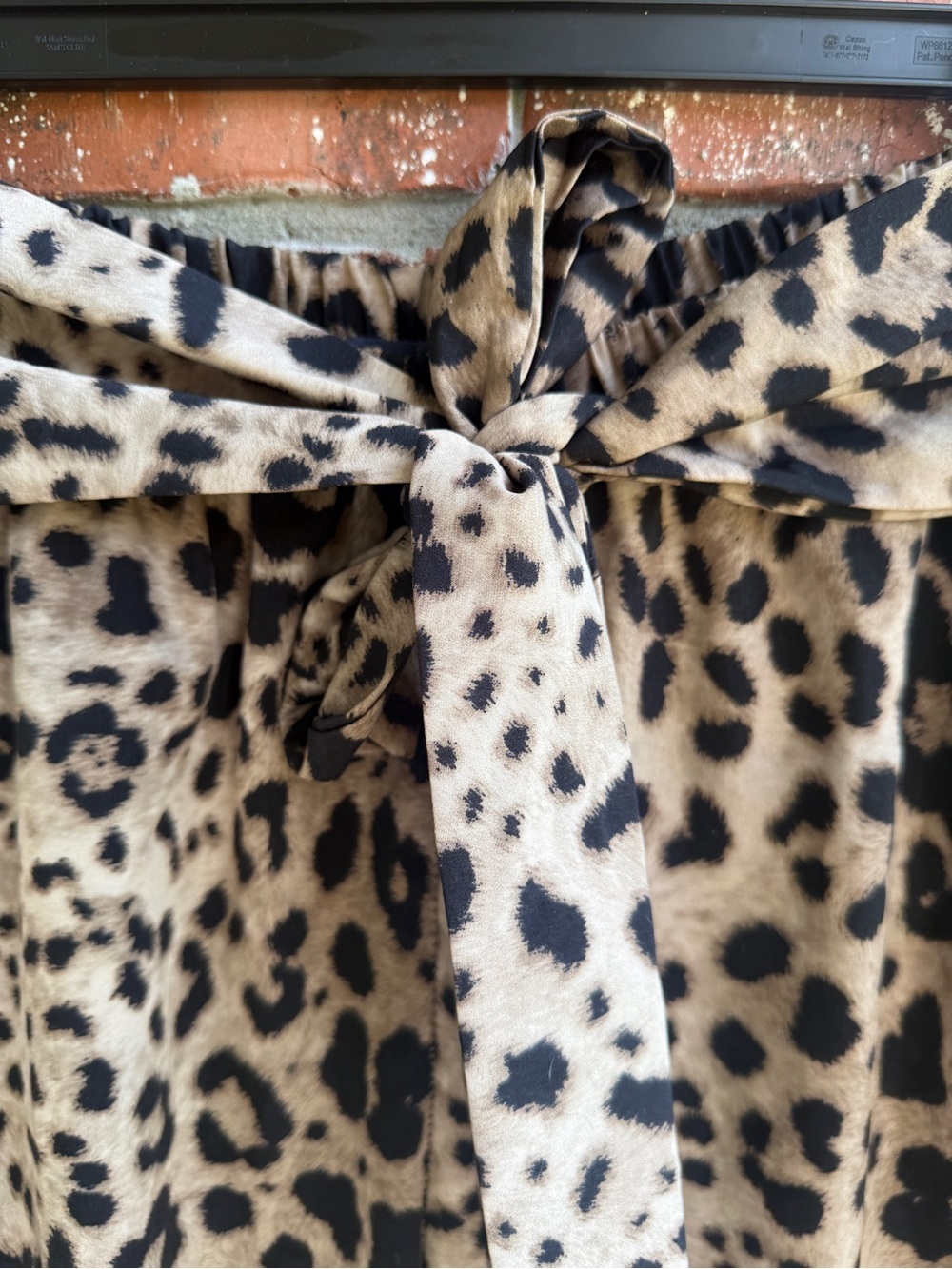 Animal Print Pull On Wide Leg Pants - Picture 4 of 5
